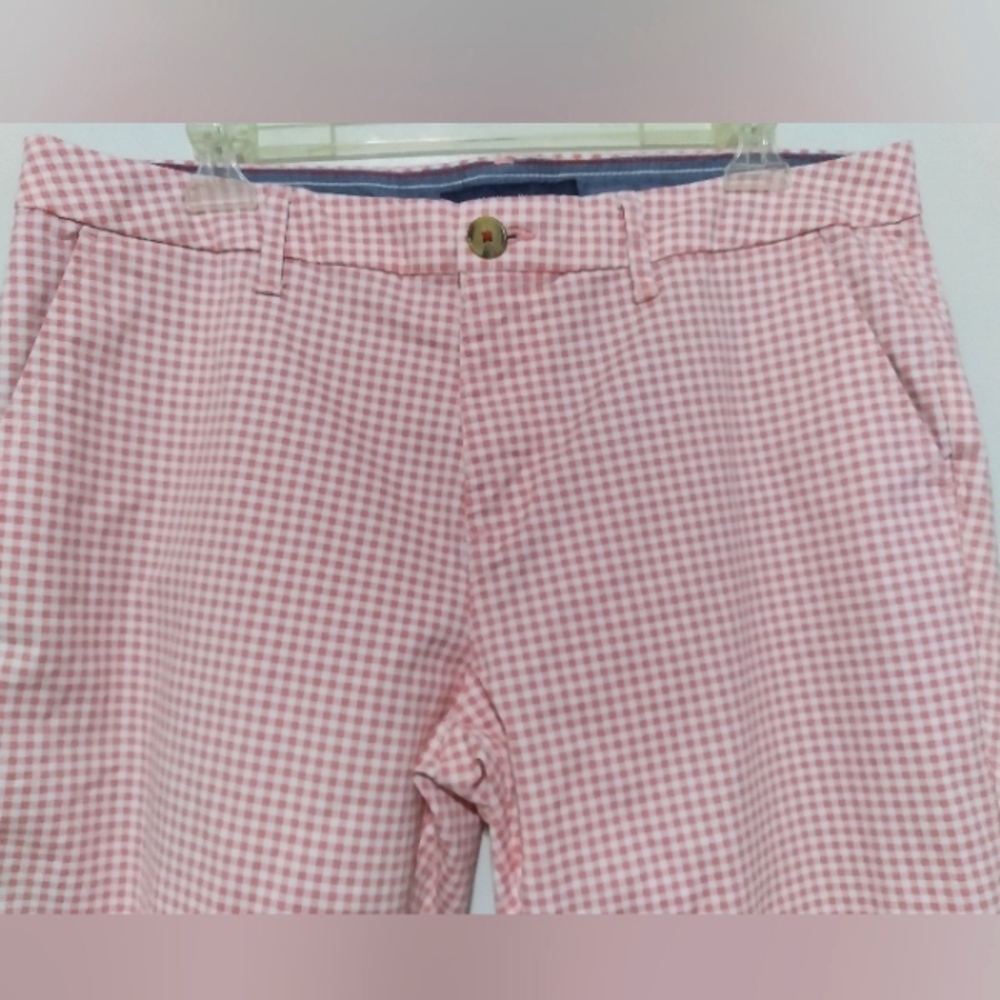 Tommy Hilfiger Red Checkered Ankle Pants - Picture 5 of 9